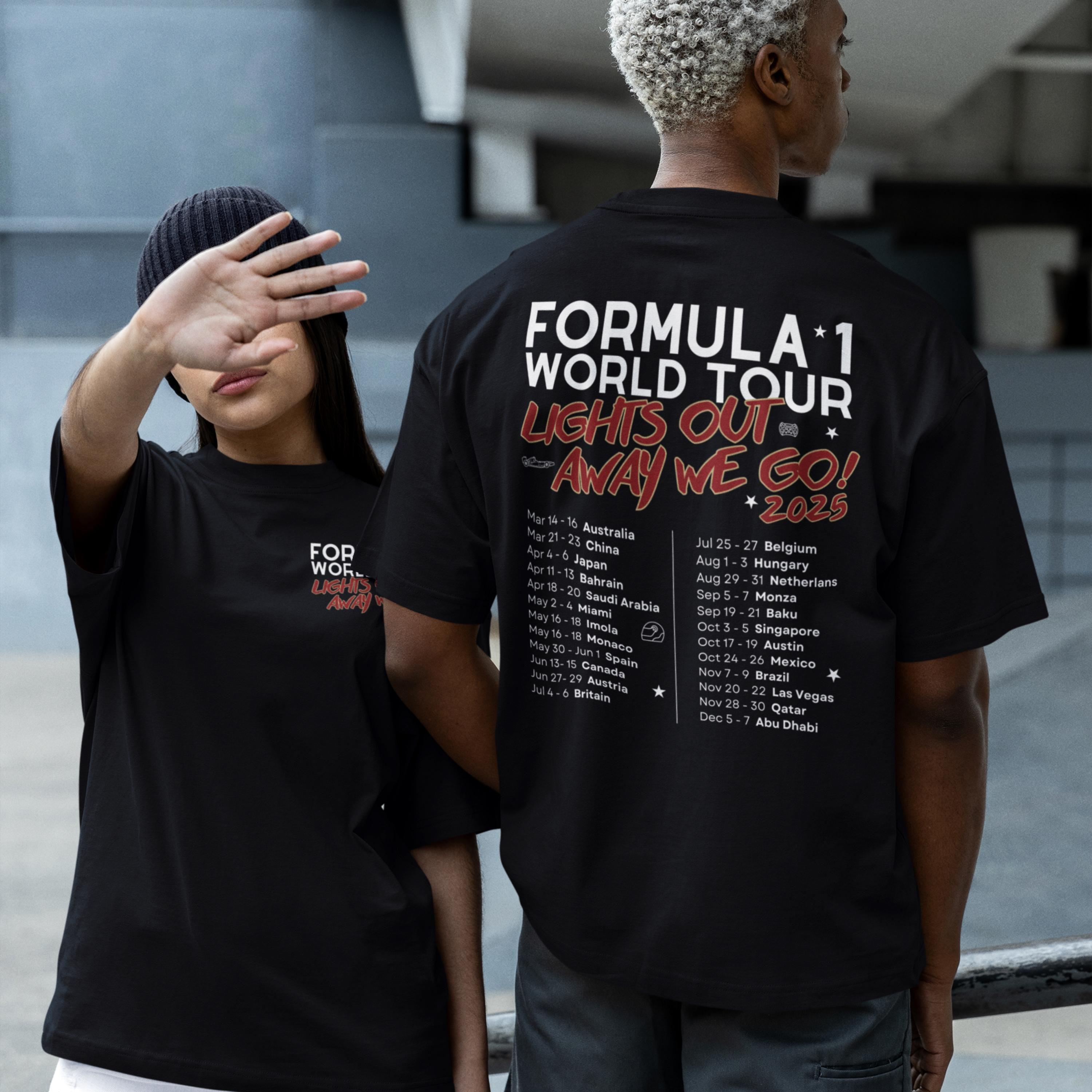 Formula 1 2025 World Tour Vintage Style Shirt