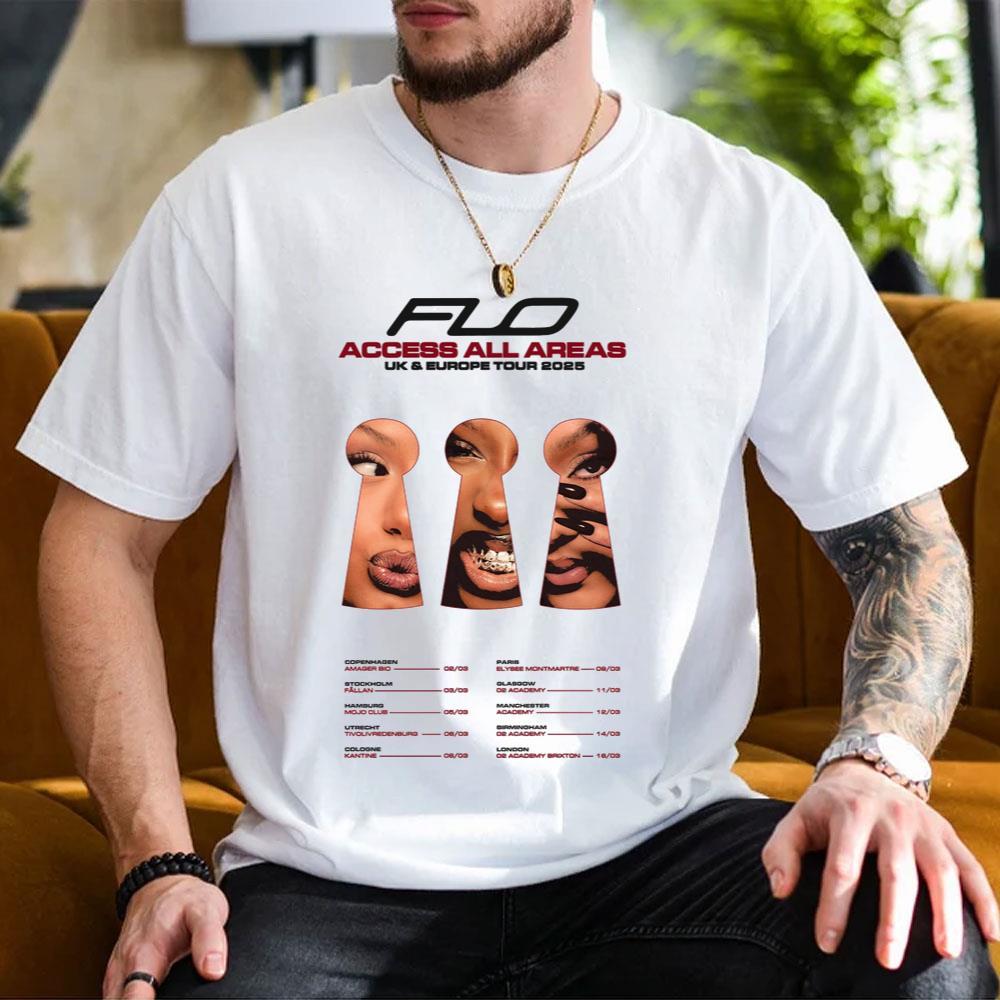 Art Flo Access All Areas Uk Aurope Tour 2025 Shirt