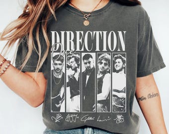 Vintage One Direction Pop Music Shirt, One Funny Direction Graphic Shirt, Retro Direction Music Album Shirt, 1D Gift For Men Women Shirt