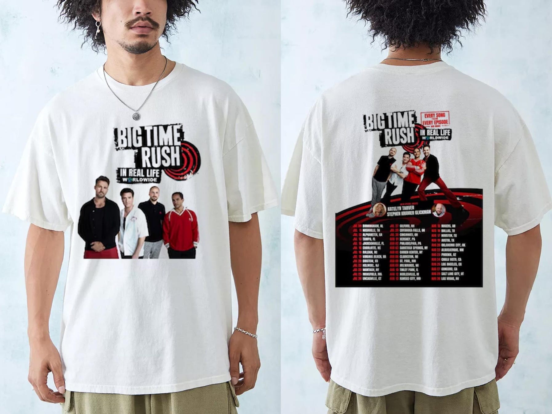 Big Time Rush In Real Life Worldwide Tour 2025 Shirt, Big Time Rush 2025 Concert, Big Time Rush Fan Gift, Big Time Rush Merch, Btr Band Tee=