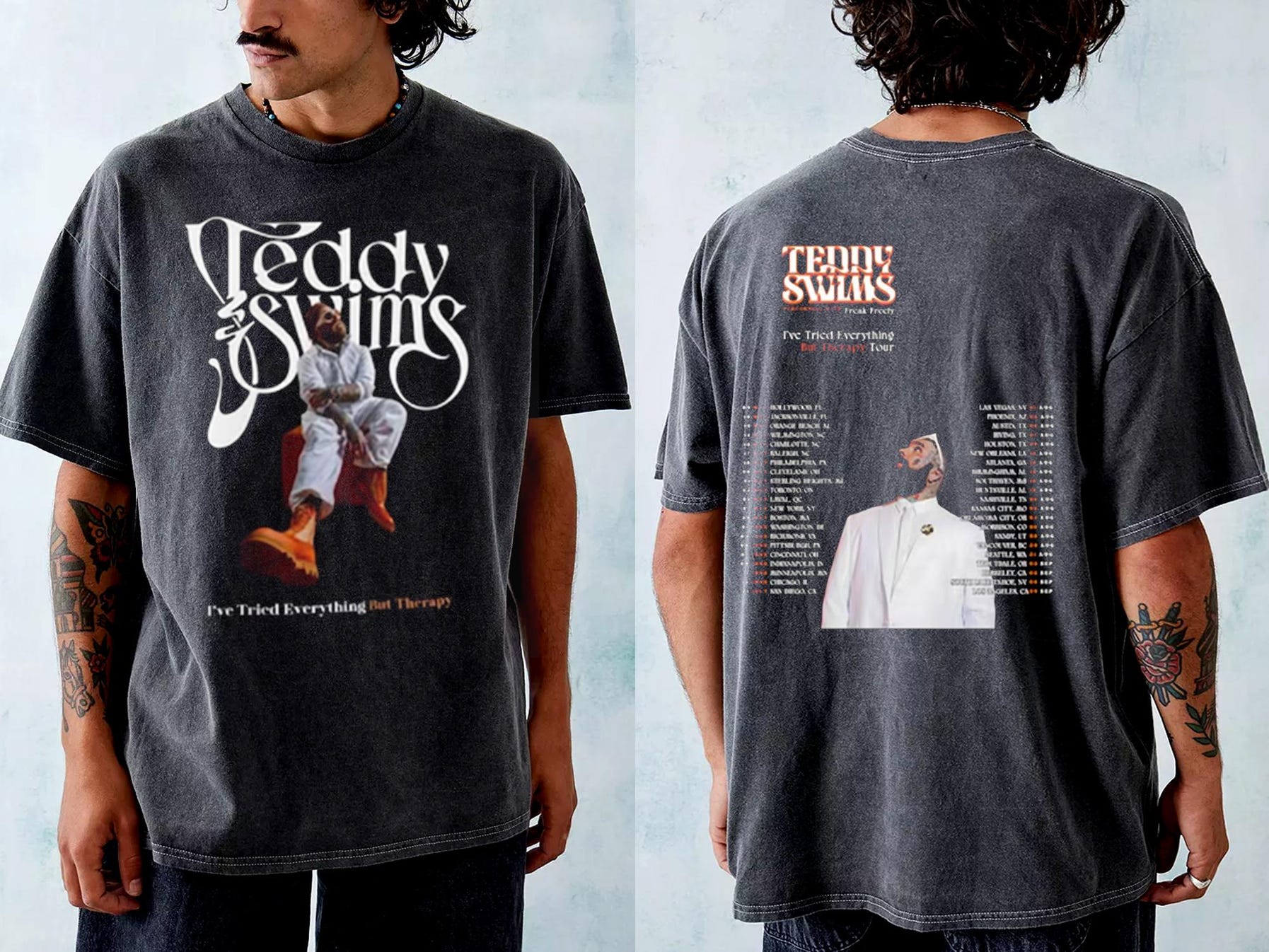 Teddy Swims Graphic Shirt, Teddy Swims Tour 2025 Shirt, Teddy Swims 2025 Concershirt, Teddy Swims Fan Gift, Teddy Swims Tour Merch