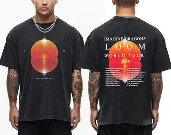 Graphic Imagine Dragons Loom Tour 2025 Shirt, Imagine Dragons Band Shirt, Imagine Dragons Band Fan Gift, Imagine Dragons Concert Merch