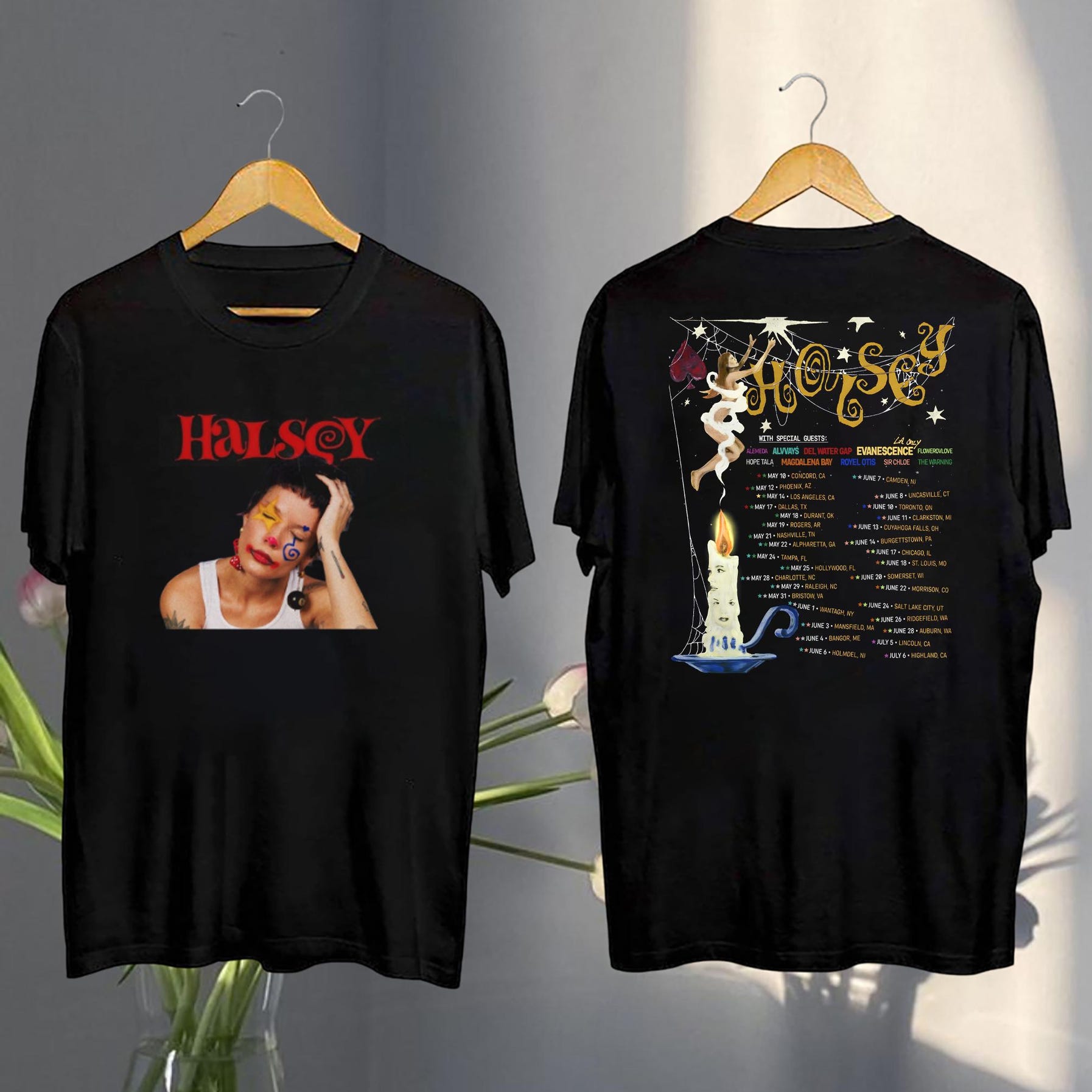 Halsey Graphic Shirt, 2025 Halsey For My Last Trick The Tour Shirt, Halsey 2025 Concert, Halsey Fan Gift, Halsey 90S Vintage, Halsey Merch