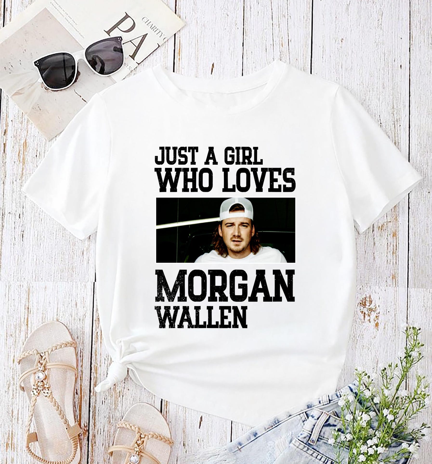 Just A Girl Who Loves Morgan Wallen Unisex Shirt, Morgan Wallen Tour 2025 Shirt, Morgan Wallen Graphic Shirt, Morgan Wallen Fan Gifshirt