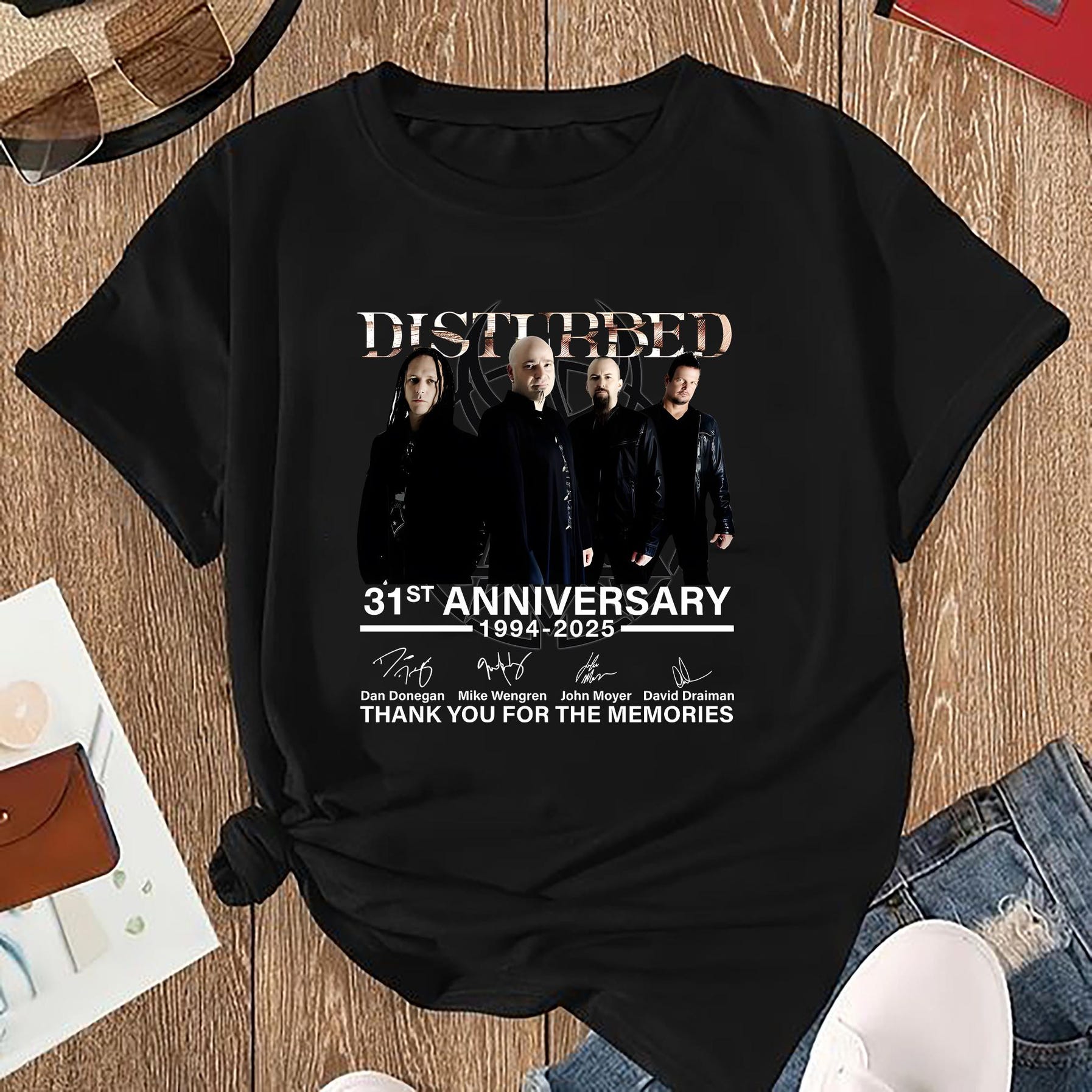 Vintage Disturbed 31 Years Anniversary Shirt, The Sickness Tour 2025 Shirt, Disturbed Fan Gift, Disturbed Rock Band Shirt, Disturbed Merch