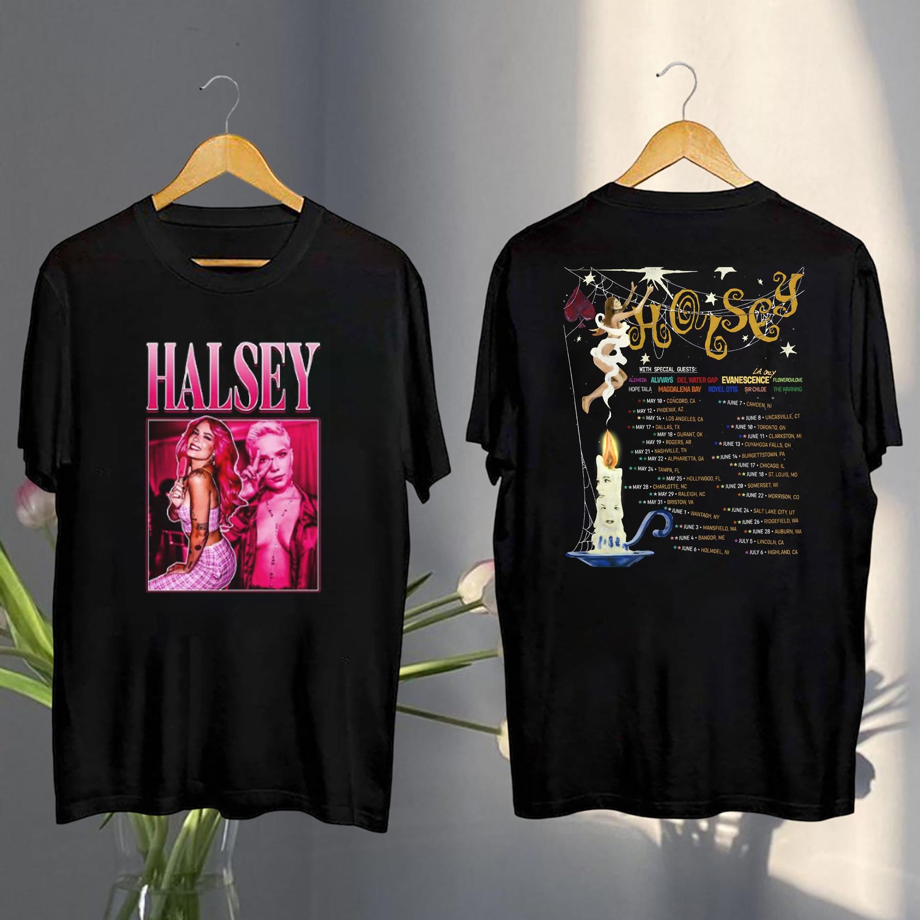 Halsey Concert Graphic Tee, Halsey For My Last Trick The Tour 2025 Shirt, Halsey Shirt, Halsey Fan Gift, Halsey Vintage Shirt, Halsey Merch