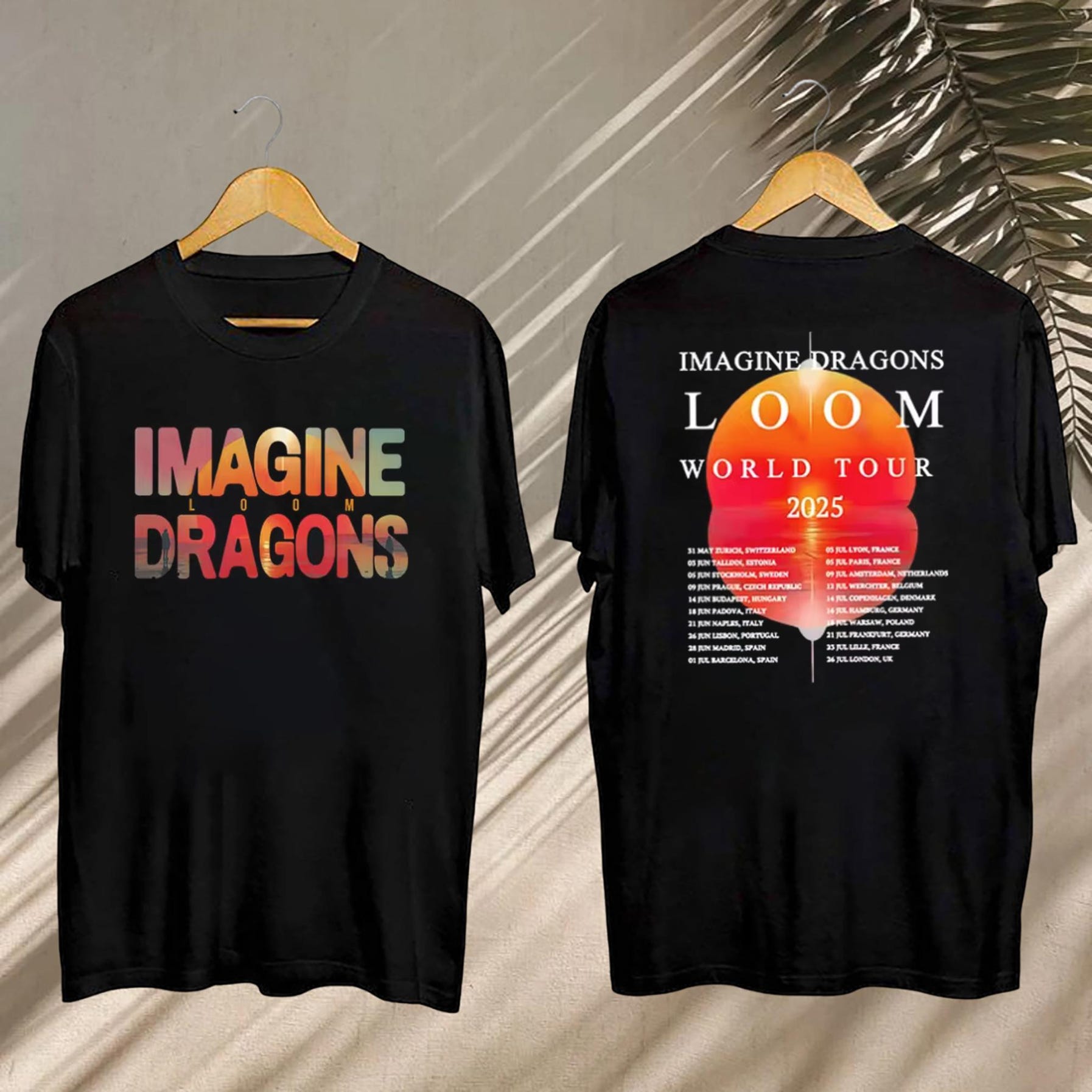Imagine Dragons Loom Tour 2025 Shirt, Imagine Dragons 2025 Concershirt, Imagine Dragons Band Fan Gift, Imagine Dragons Band Merch