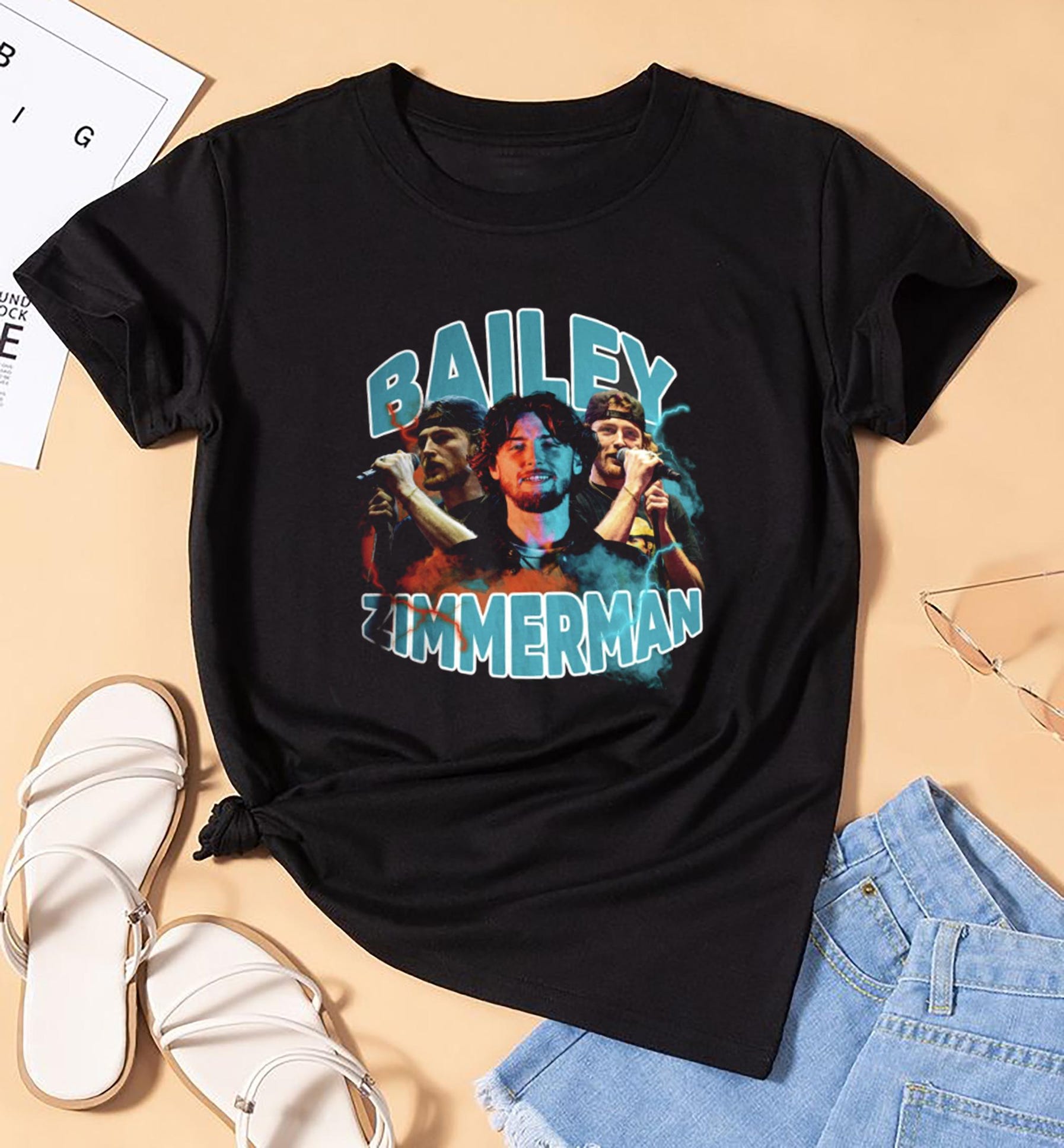 Bailey Zimmerman 90S Vintage Shirt, Bailey Zimmerman Tour 2025 Shirt, Bailey Zimmerman Fan Gift, Bailey Zimmerman Merch, Country Music Shirt