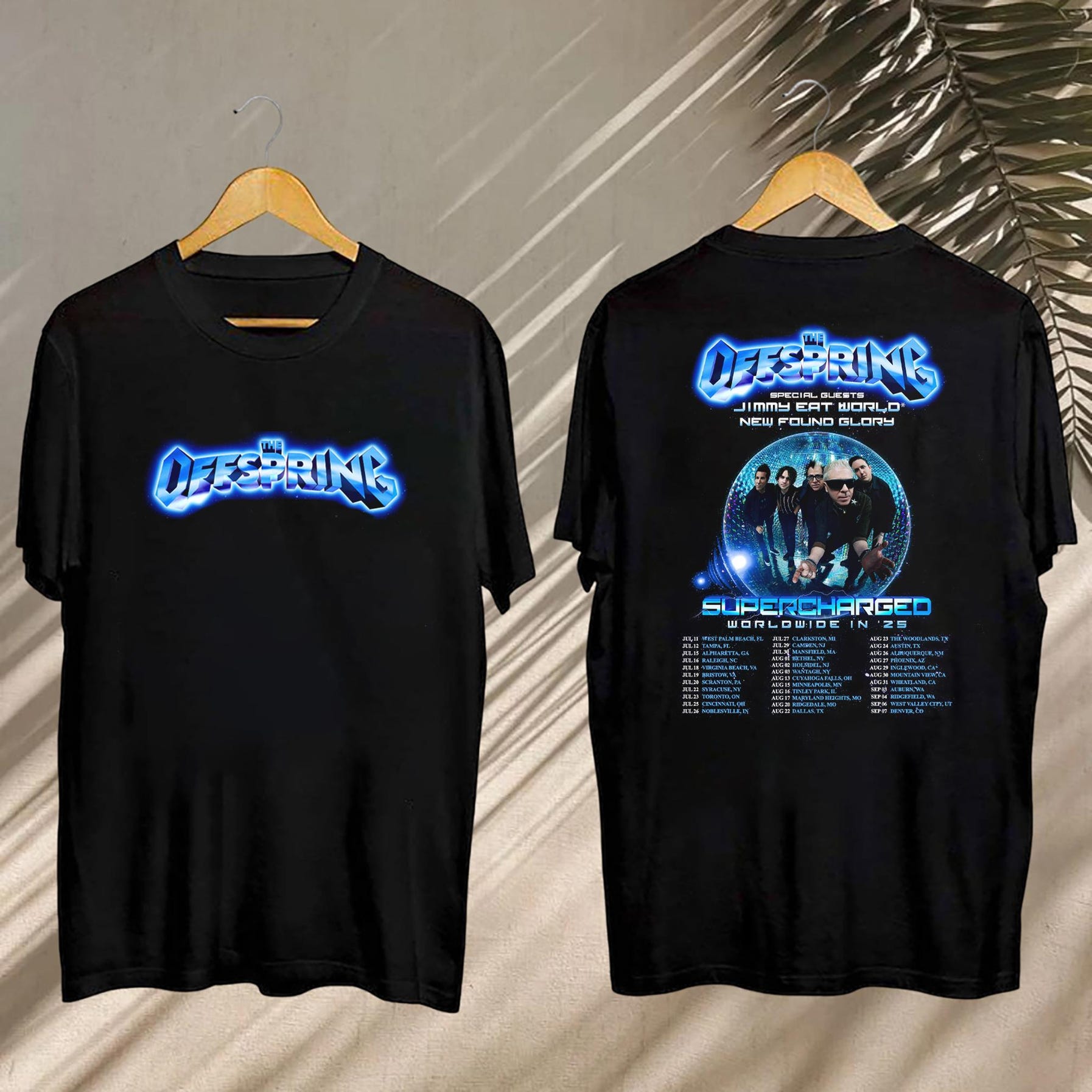 The Offspring Concert, The Offspring Supercharged Worldwide In '25 Shirt, The Offspring Fan Shirt, The Offspring Merch, The Offspring Shirt