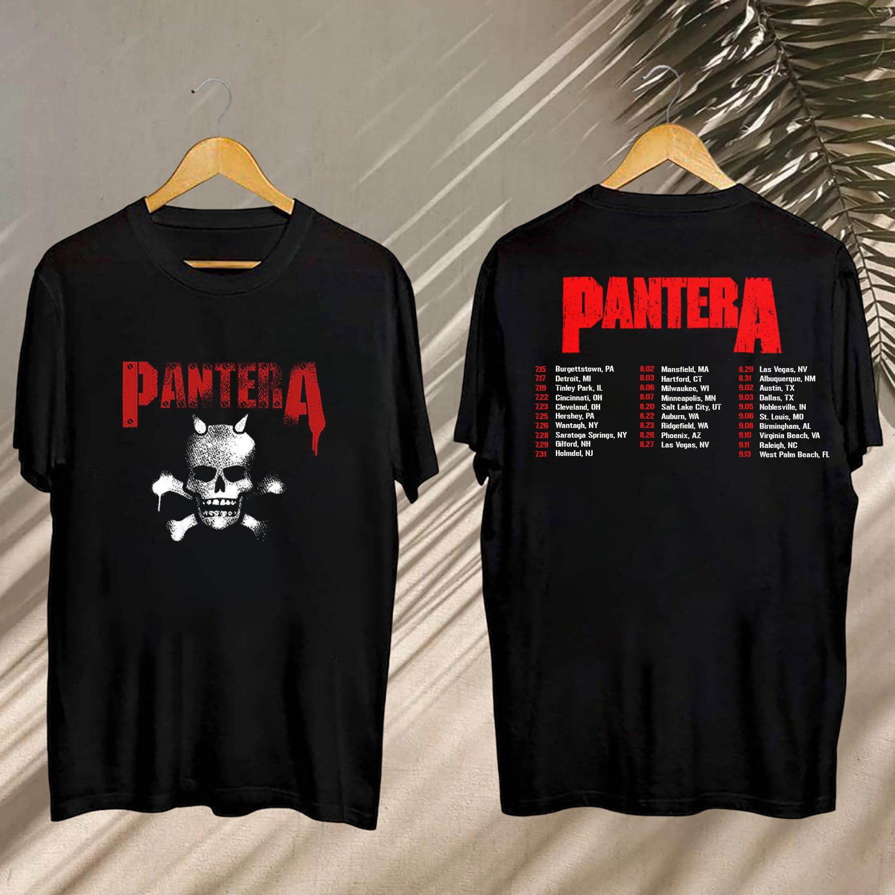2025 The Heaviest Tour Of The Summer Tour Shirt, Pantera The Heaviest Tour, Pantera Shirt, Pantera Fan Gift, Pantera Merch, Pantera Tee