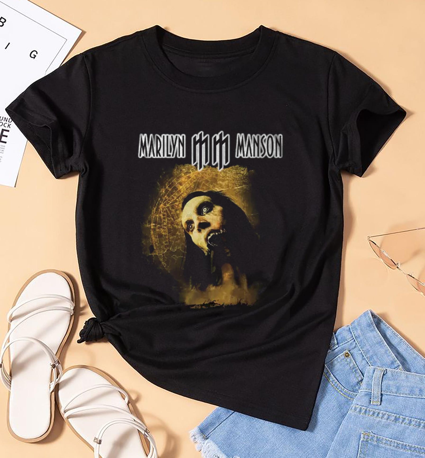 Marilyn Manson Fan Shirt, Marilyn Manson Concert, Marilyn Manson North American Spring Tour Tee, Marilyn Manson Merch, Marilyn Manson Png