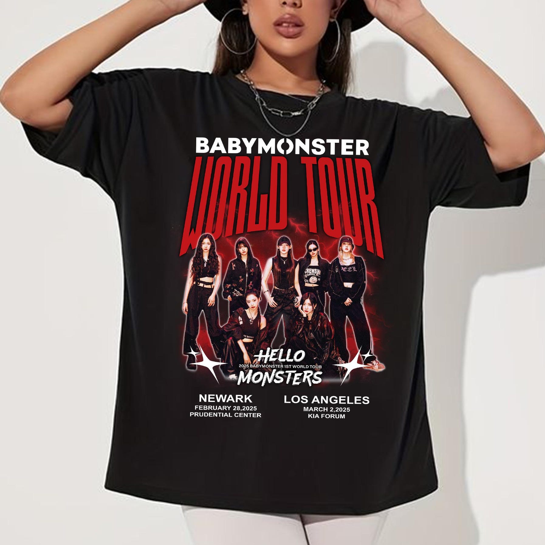 Babymonster Hello Monster World Tour 2025 Shirt, Hello Monsters World Tour Shirt, Babymons7Er Album Shirt, Babymonster Ruka, Pharita, Asa
