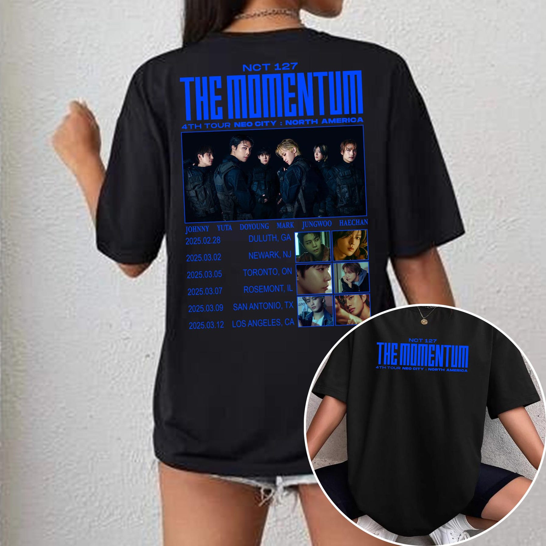 Nct 127 The Momentum Tour 2025 Shirt, Nct 127 Walk Shirt, On The 127 Beashirt, Nct 127 Kpop Members Taeyong Jaemin Jaehyun Doyoung