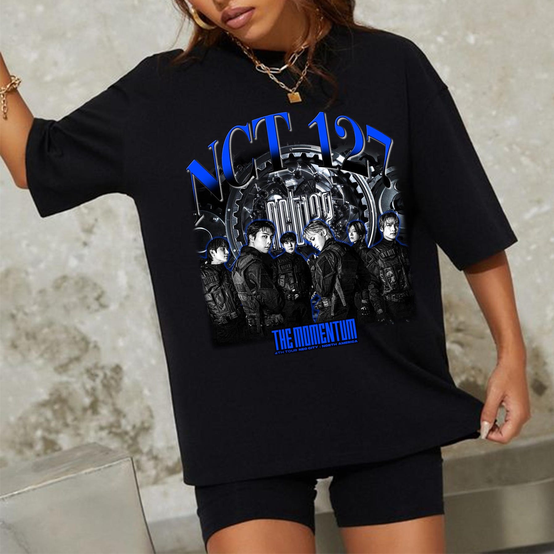 Nct 127 The Momentum Tour 2025 Graphic Shirt, Nct 127 Walk Shirt, On The 127 Beashirt, Nct 127 Kpop Members Taeyong Mark Jaehyun Doyoung