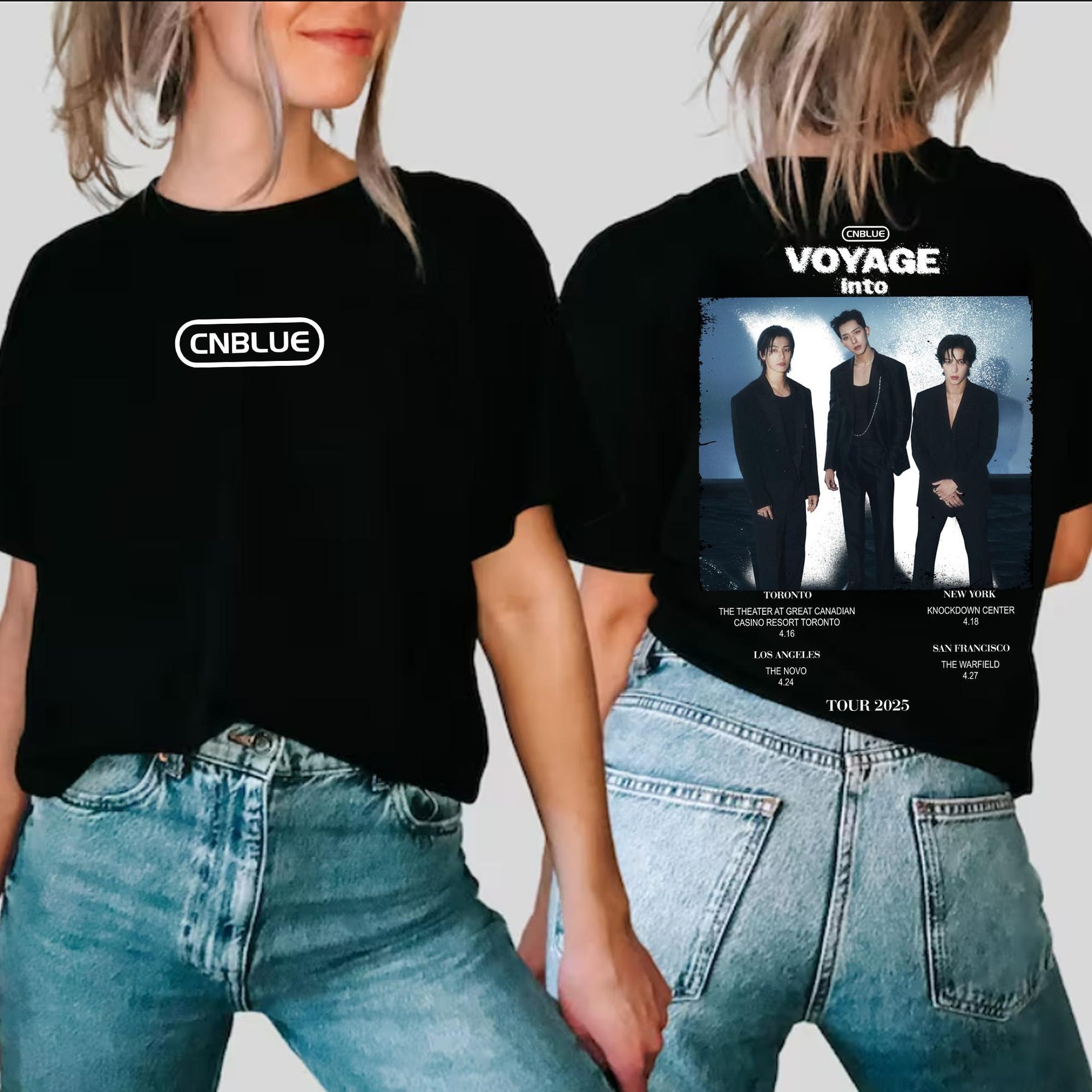 Cnblue Voyage Into X Live Tour 2025 Shirt, Cnblue Cnbluenitity Shirt, Cnblue Members Kpop Yonghwa, Kang Minhyuk, Jungshin Shirt