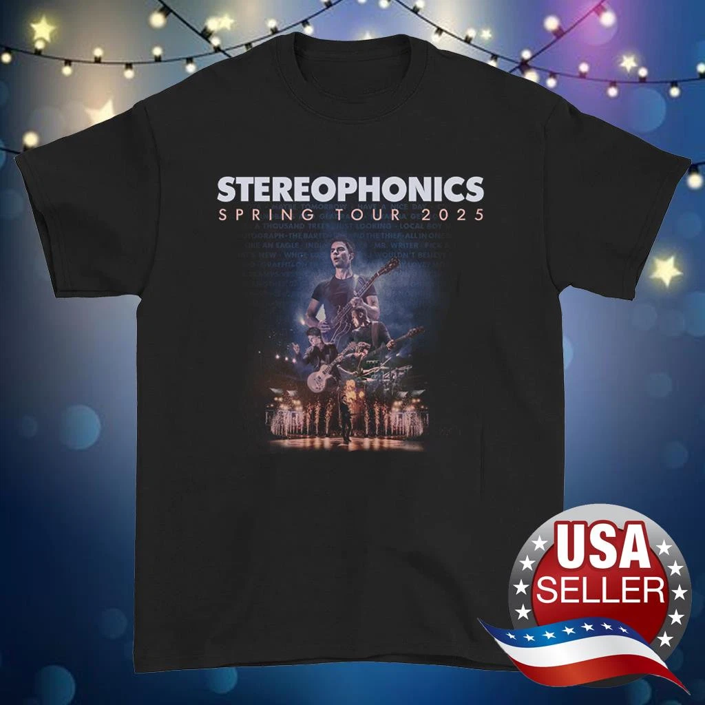 Stereophonics Shirt Spring Tour 2025 Black Shirt