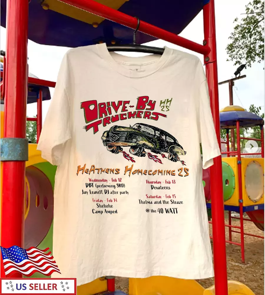 Drive-By Truckers Band Tour 2025 Gift For Fan S To 5Xl White Shirt