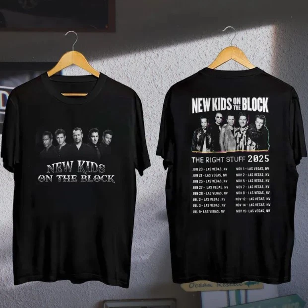 Shirt The Right Stuff Tour 2025 Kids On The Block, Kids On The Block Fan