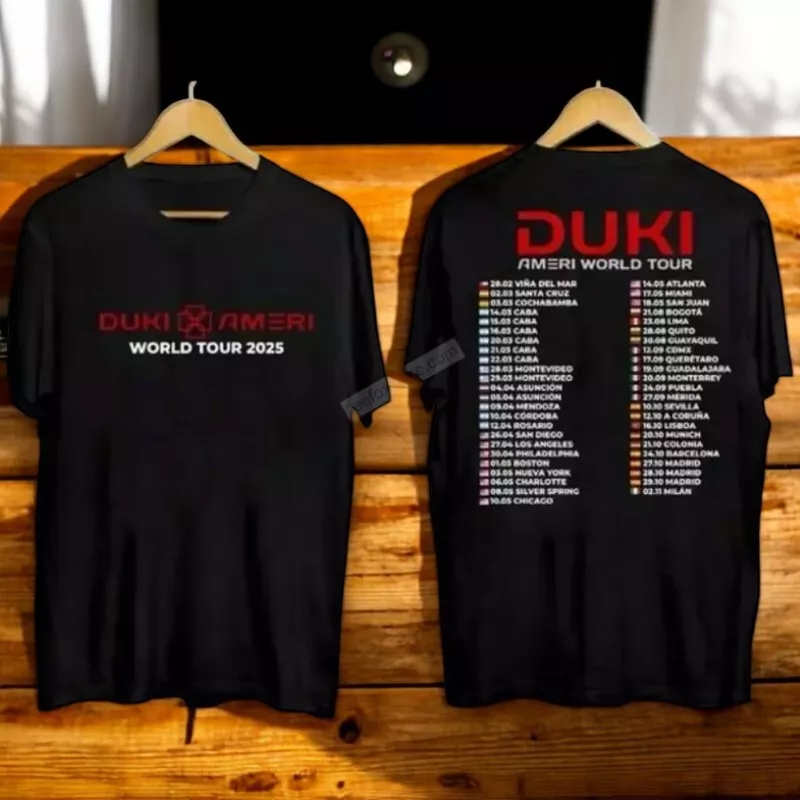Shirt Duki World , Duki World Tour 2025 Shirt