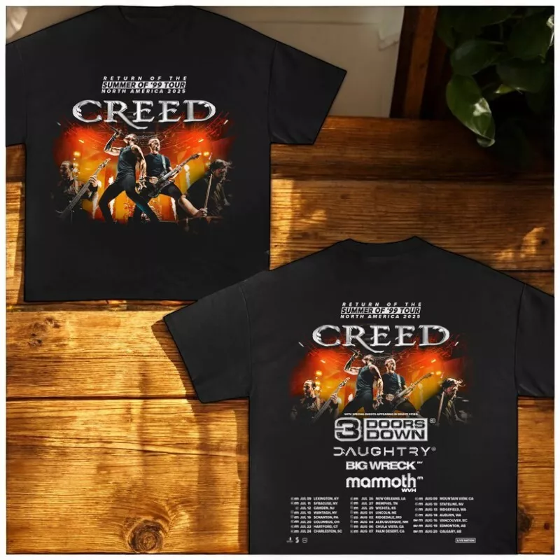 Creed Return Of The Summer Of 99 Tour 2025 Shirt Gift For Friends & Family