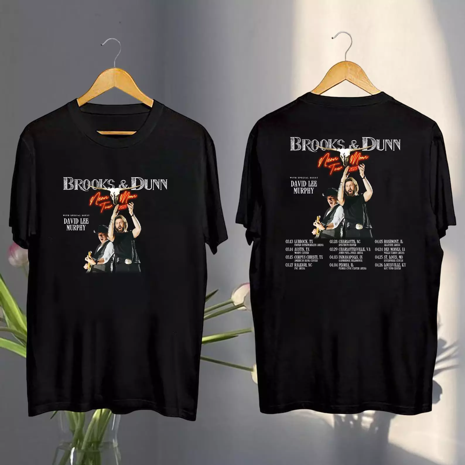 Shirt Brooks And Dunn Neon Moon Tour 2025, Brooks & Dunn Merch, Brooks And Dunn