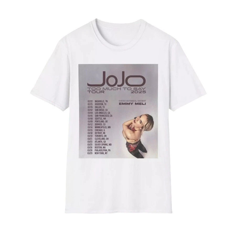 Jojo Too Much To Say Tour 2025 Unisex Shirt