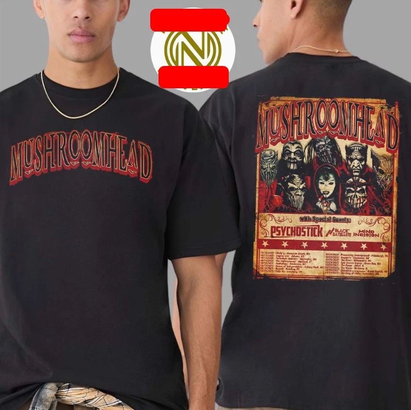 Mushroomhead Band Tour 2025 With Special Guests Psychosticktshirt