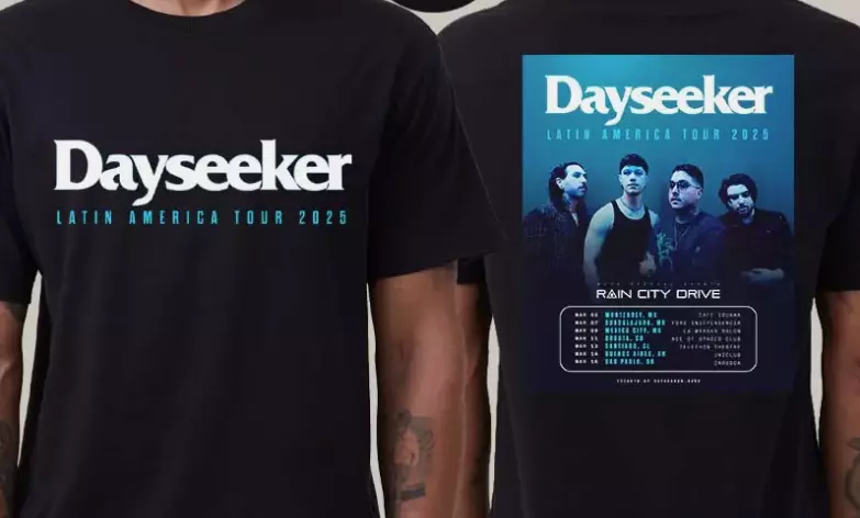Dayseeker Latin America Tour Dates 2025 Artwork Two Sides Unisex Shirt