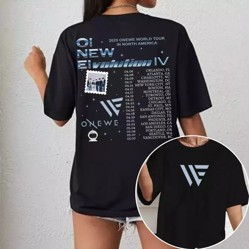 Onewe World Tour 2025 Shirt, Onewe O Evolution Iv Tour Shirt