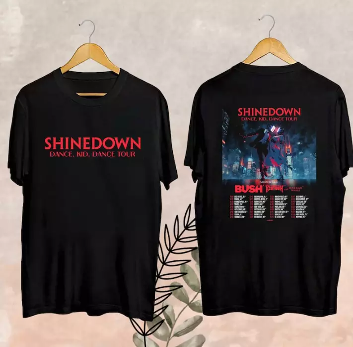 Shirt Shinedown Dance Kid Dance Tour Merch, 2025 Shinedown Dance Kid Dance Tour Fan