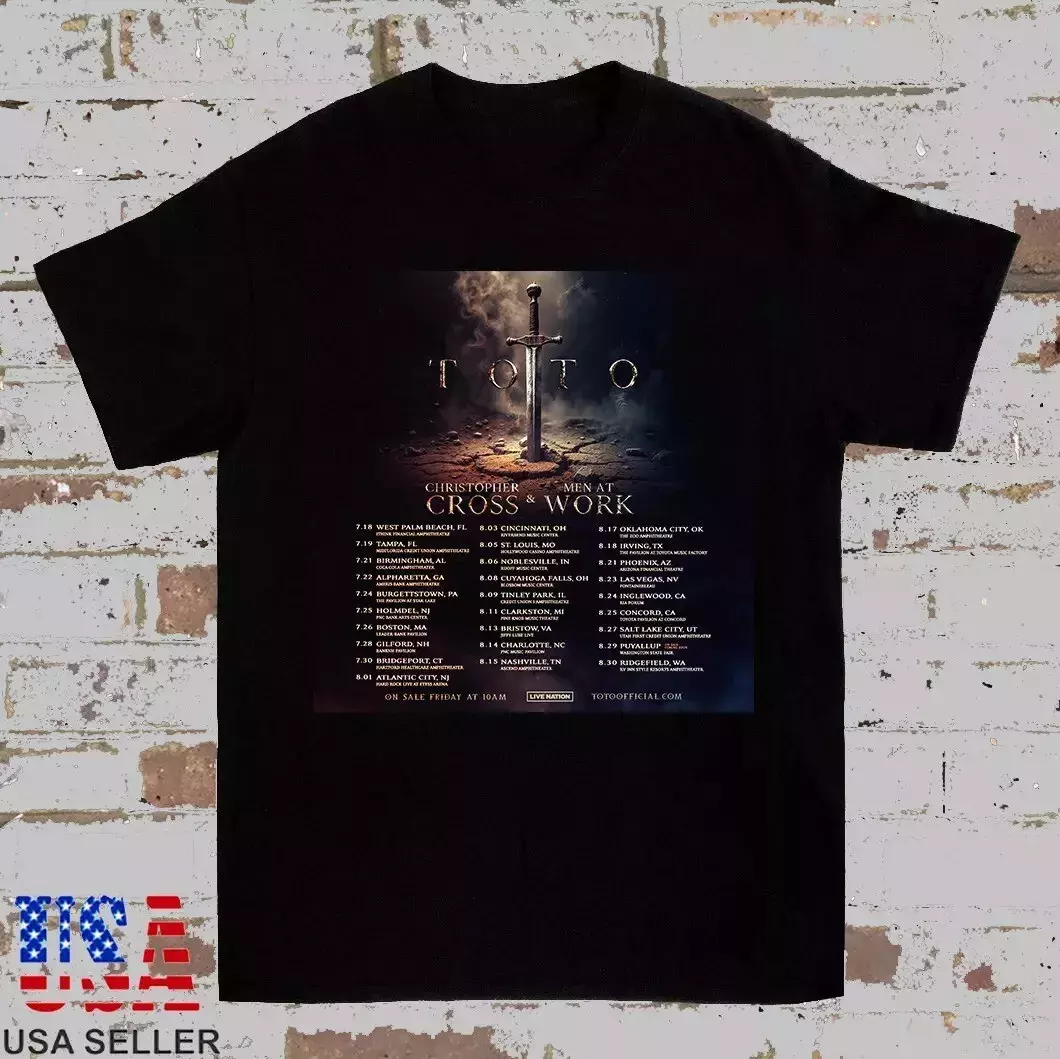 Toto Band Men At Work Tour 2025 North America Shirt 