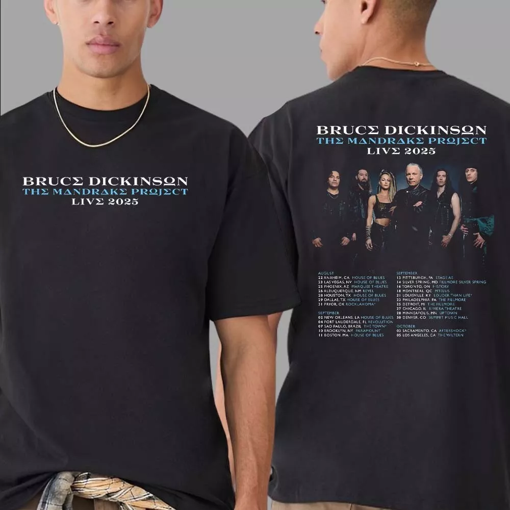 Bruce Dickinson The Mandrake Project Live North American Tour 2025 Shirt