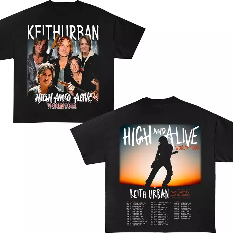 Keith Urban High And Alive Tour 2025 Shirt, Keith Urban 2025 Concert, Keith Urba