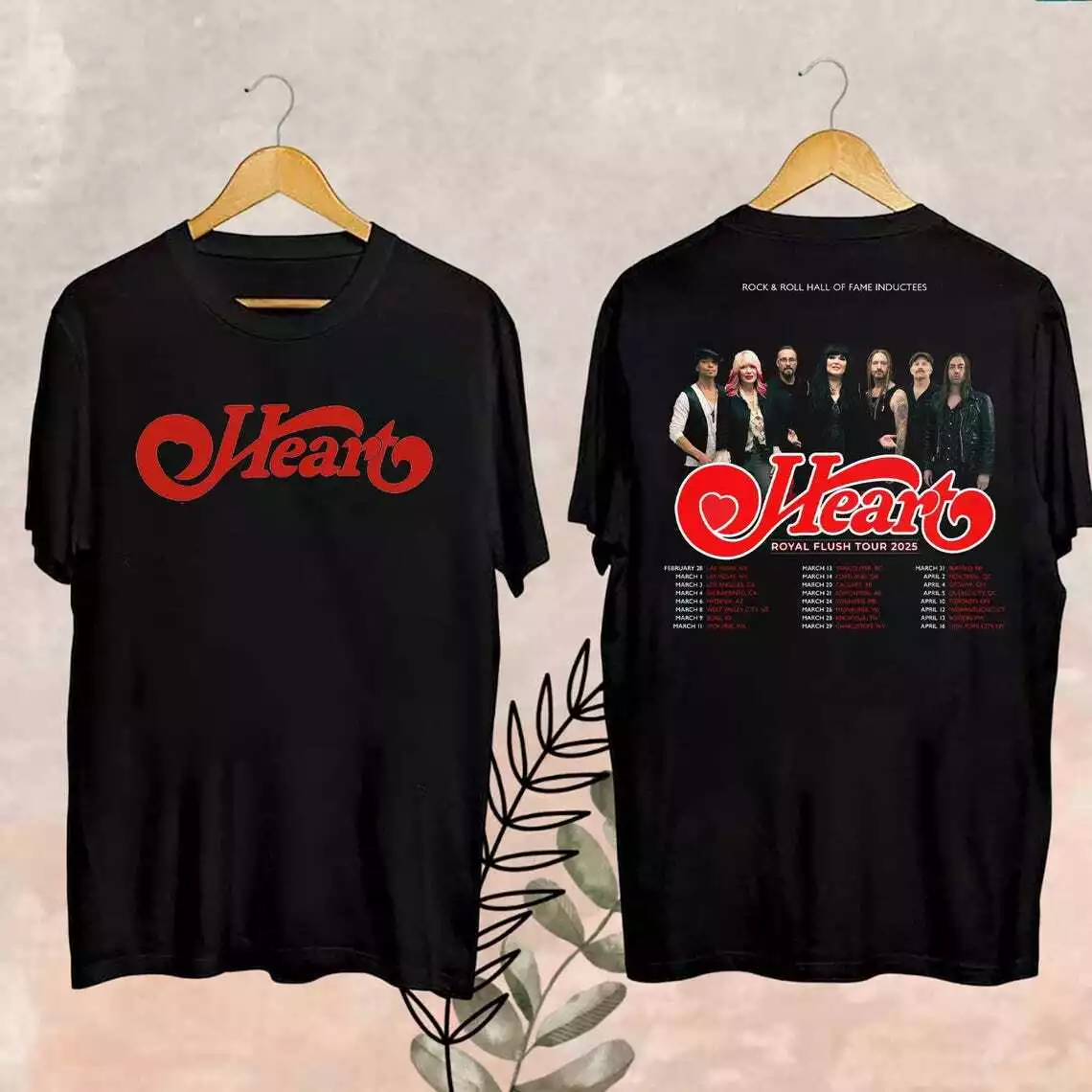 2025 Heart Band Royal Flush Tour Shirt, Rock Band Heart Tour 2025 Shirt
