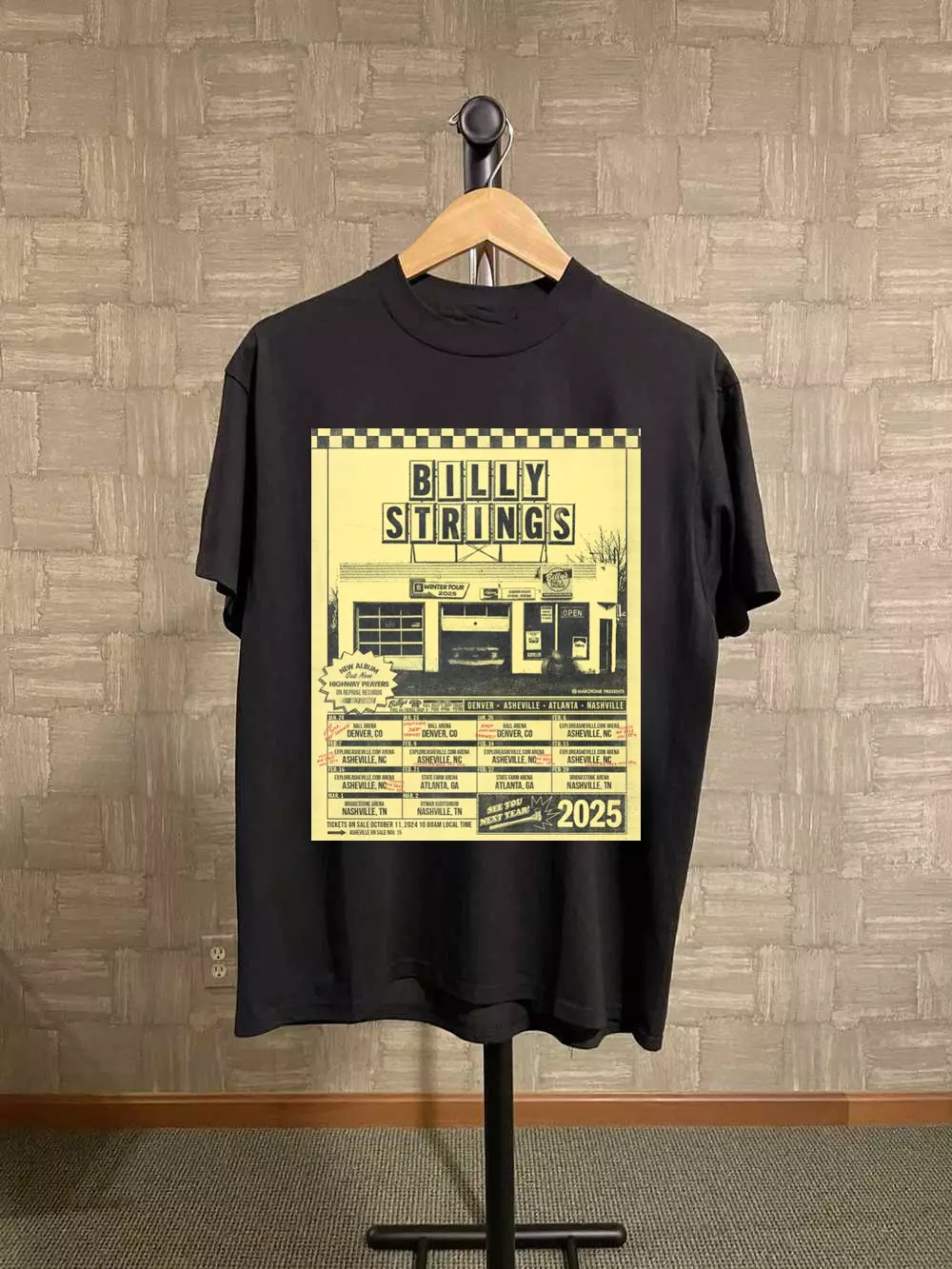 Winter Tour 2025 Billy Strings Highway Prayer Shirt Bm963