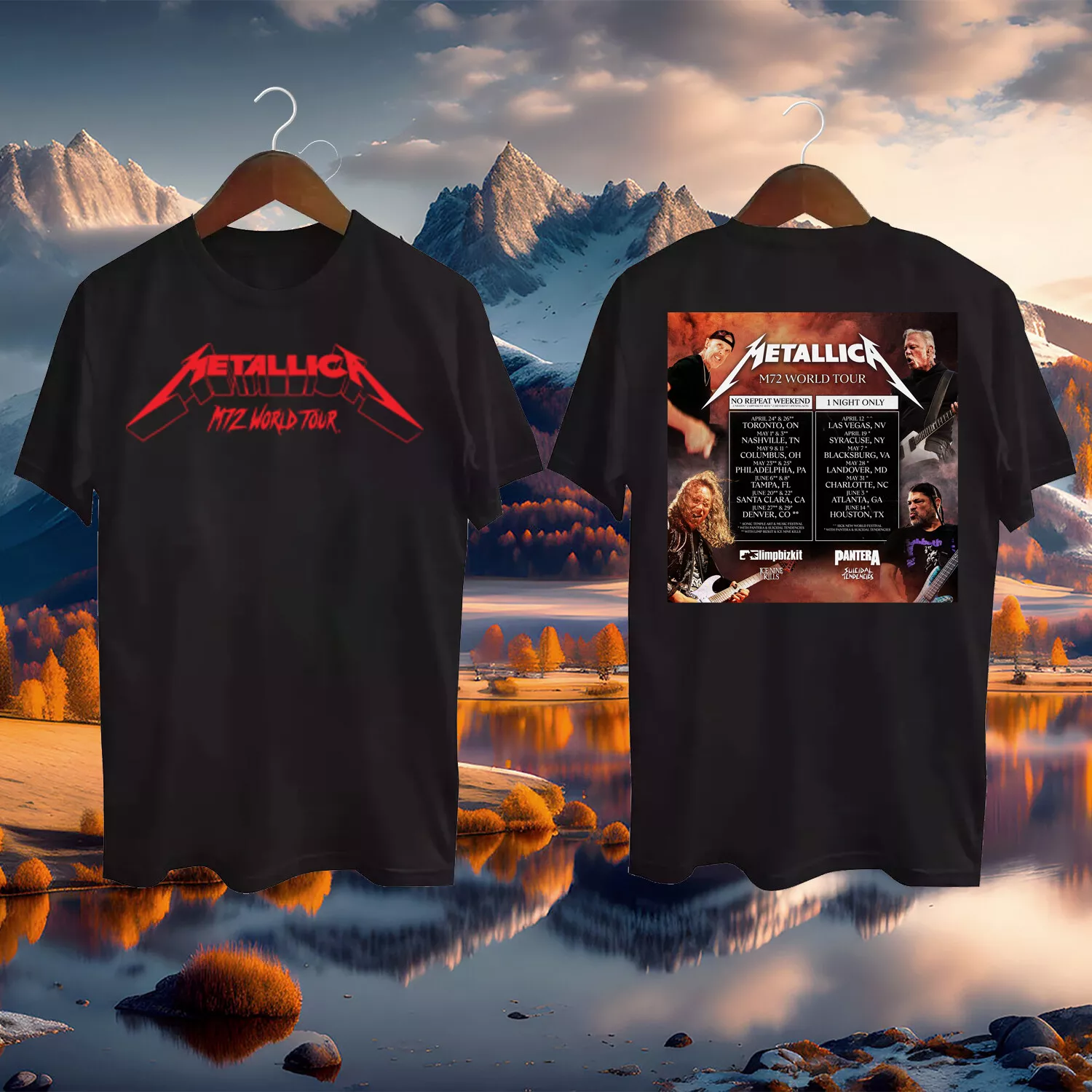 Metallica M72 World Tour Schedule Extends Into 2025 Shirt Gift 