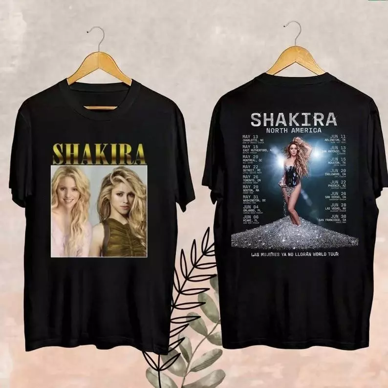 Shakira World Tour 2025 Merch, Shakira Shirt, Shakira Las Mujeres Ya No Lloran W