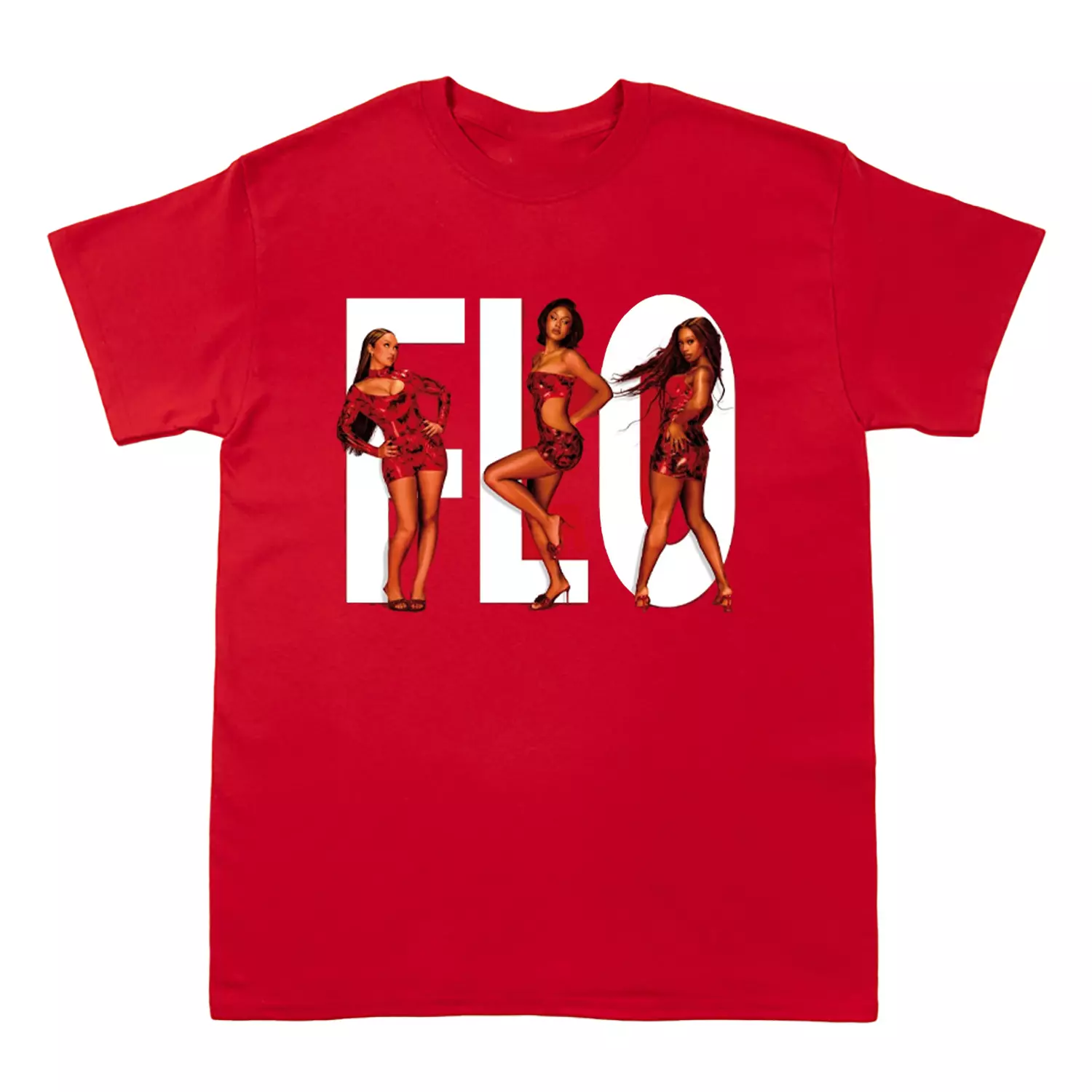 Flo Band Tour 2025 Short Sleeve Red Shirt Ar280