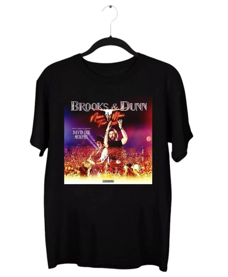 Brooks Dunn Neon Moon Tour 2025 Black Unisex Shirt