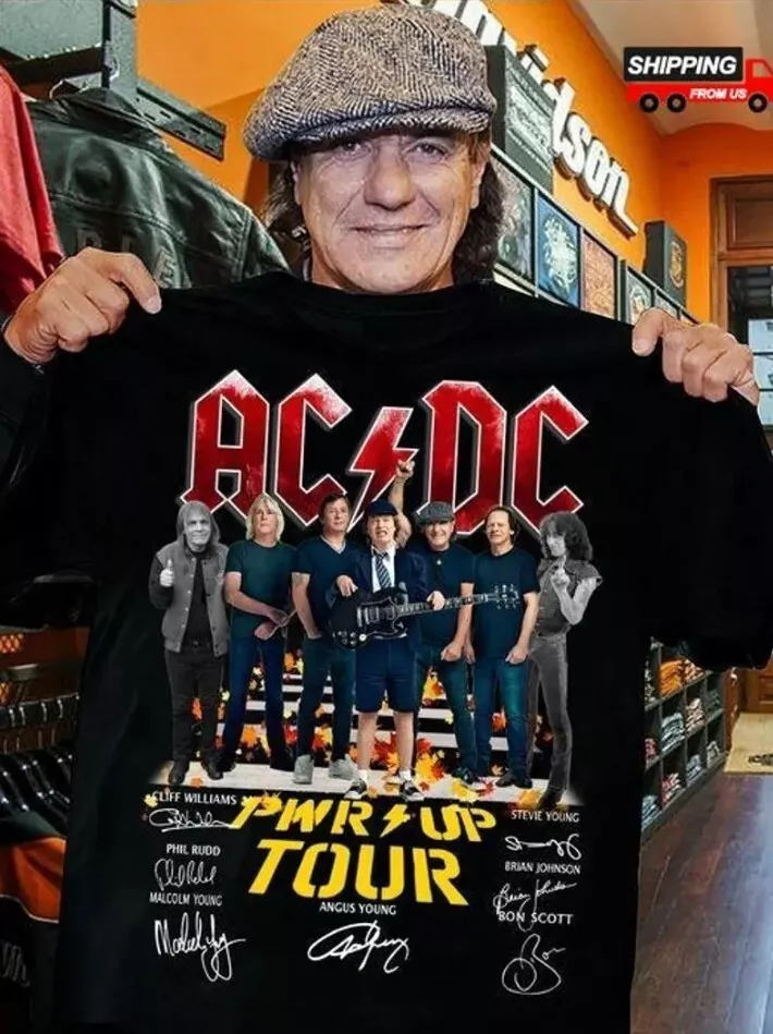 Acdc Rock Band Shirt, Rock Music Tee, Music Tour 2025 Shirt