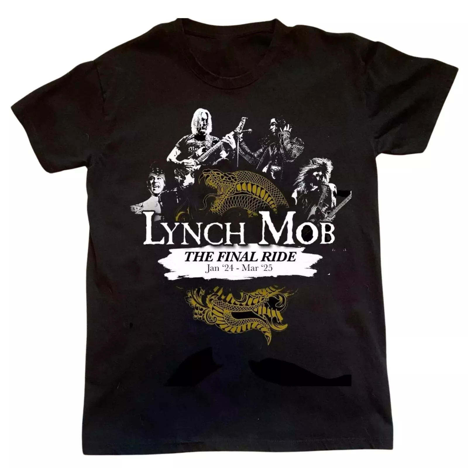 Vintage Lynch Mobb The Final Ride 2025 Tour Short Sleeve Black Shirt