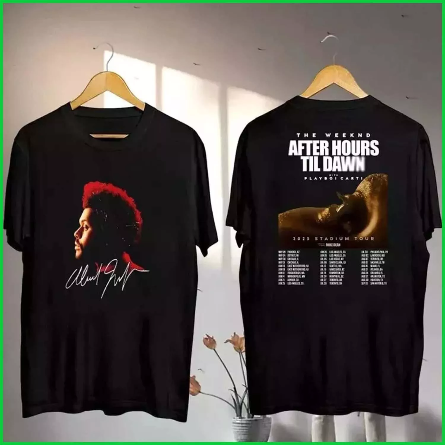 - The Weeknd After Hours Til Dawn Tour 2025 Shirt Gift For Fan Shirt