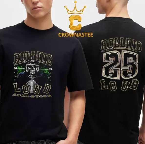 Rolling Loud 2025 Linebacker World Tour Two Sided Shirt Size 