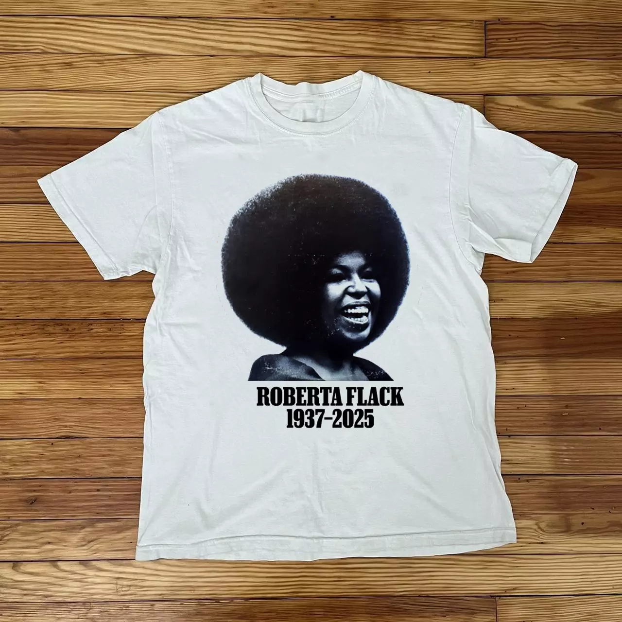 Remembering Roberta Flack 1937-2025 White Shirt Ar943