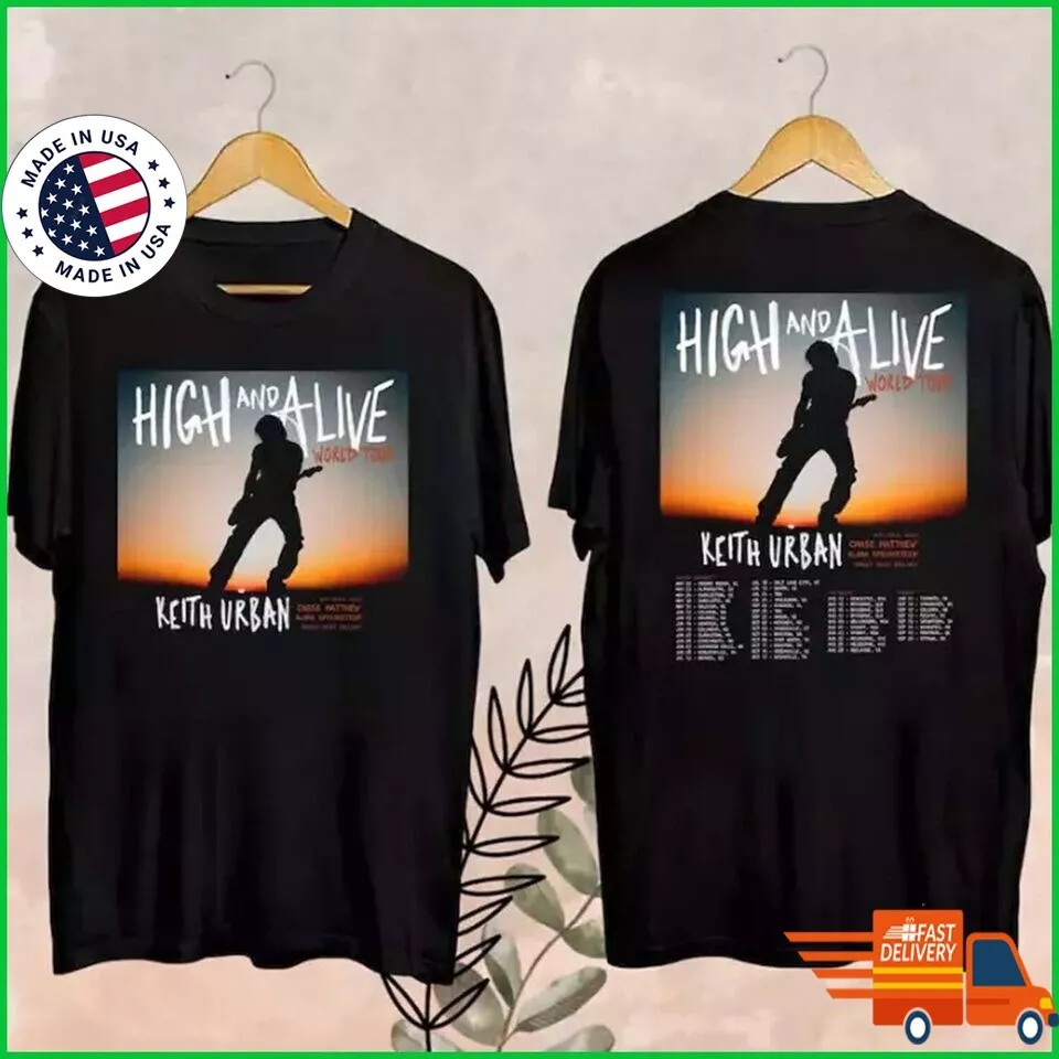Keith Urban High And Alive Tour 2025 Shirt, Keith Urban 2025 Concershirt