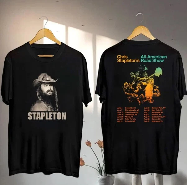 2025 Chris Stapleton All-American Road Tour Shirt, Chris Stapleton Fan Gifts
