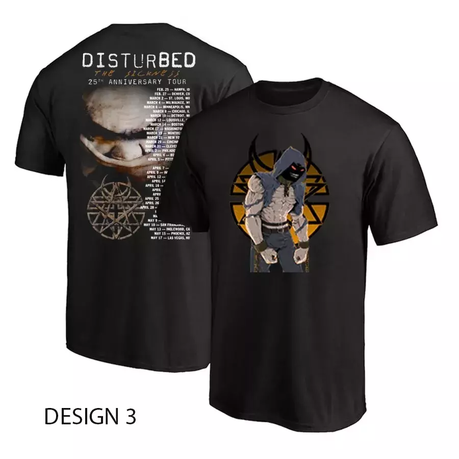 Disturbed The Sickness 25Th Anniversary Tour 2025 Shirt Gift For Fans 
