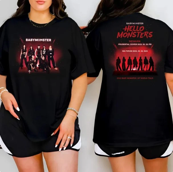 Babymonster Tour 2025 Shirt, Hello Monsters 1St World Tour Shirt,