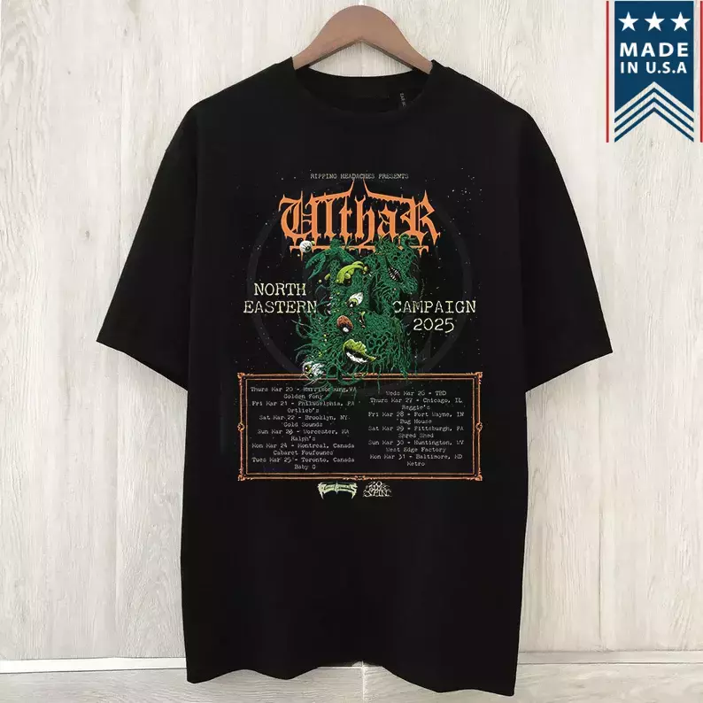 Ulthar Band North Eastern Tour 2025 Shirt 