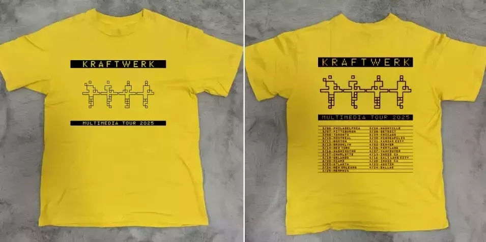 Kraftwerk Multimedia Tour 2025 Shirt